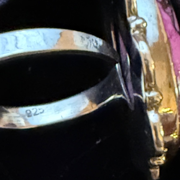 Pink Turquoise Statement Ring - Picture 3 of 5